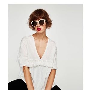 Zara Tassled Tee